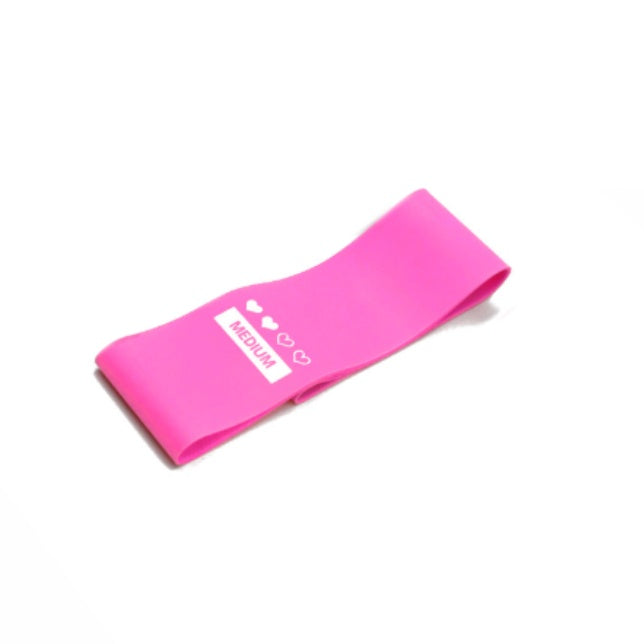 Pink Medium Fitness Sealing Elastic Resistance Bands