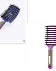 Hairbrush Anti Klit Brushy Haarborstel Women Detangler Hair Brush Bristle Nylon Scalp Massage  Teaser Hair Brush Comb