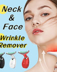 Neck Face Beauty Device Colorful LED Photon Therapy Skin Tighten Reduce Double Chin Anti Wrinkle Remove Lifting Massager