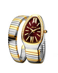 Women's Stainless Steel Diamond Serpentine Watch