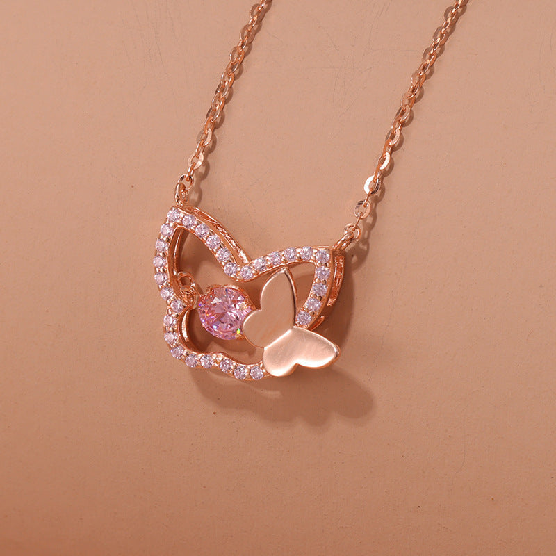 Gorgeous Silver Butterfly Chain Necklace