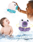 Octopus Fountain Bath Toy Water Jet Rotating Shower Bathroom Toy Summer Water Toys Sprinkler Beach Toys Kids Water Toys