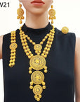 24K Gold Plated Banquet Necklace Suit