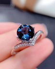 Silver London Blue Topaz Ring Female