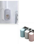 Wall Mounted Automatic Toothpaste Holder Bathroom Accessories Set Dispenser