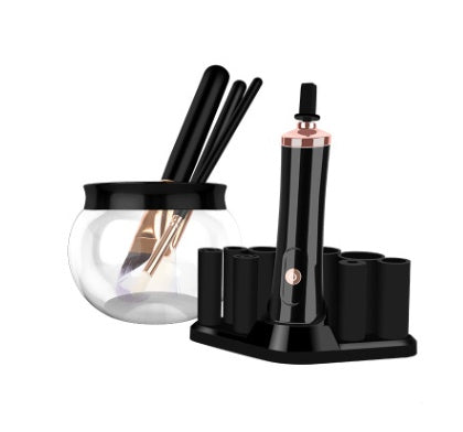 Electric Makeup Brush Cleaner Machine - Black model