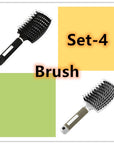 Hairbrush Anti Klit Brushy Haarborstel Women Detangler Hair Brush Bristle Nylon Scalp Massage  Teaser Hair Brush Comb