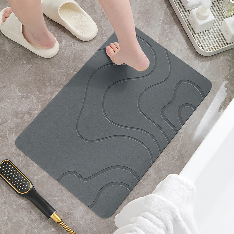 Diatom Mud Absorbent Pad Bathroom Mats Non-slip