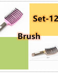 Hairbrush Anti Klit Brushy Haarborstel Women Detangler Hair Brush Bristle Nylon Scalp Massage  Teaser Hair Brush Comb