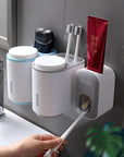 Wall Mounted Automatic Toothpaste Holder Bathroom Accessories Set Dispenser