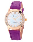 Bilateral Diamond Ladies Belt Casual Watch Geneva Women's Watch With Diamond British Watch