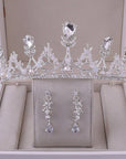 Bridal Crown With Earring Set