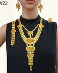 24K Gold Plated Banquet Necklace Suit