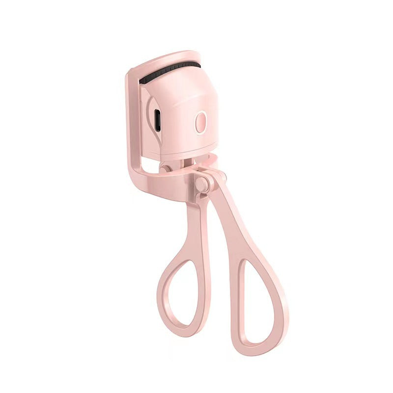 Pink colored Electric Temperature Control Mini Eyelash Curler 