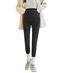 Fleece-lined High-waist Belly Supporting Pants Casual Thick Autumn And Winter New Shark Maternity Pants