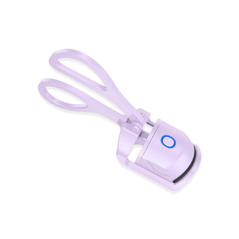 Electric Temperature Control Mini Eyelash Curler - Purple colored 