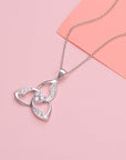 925 Silver Women's Triangle Necklace for woman