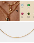 Twelve Birthday Moonstone Necklace for Stylish Women