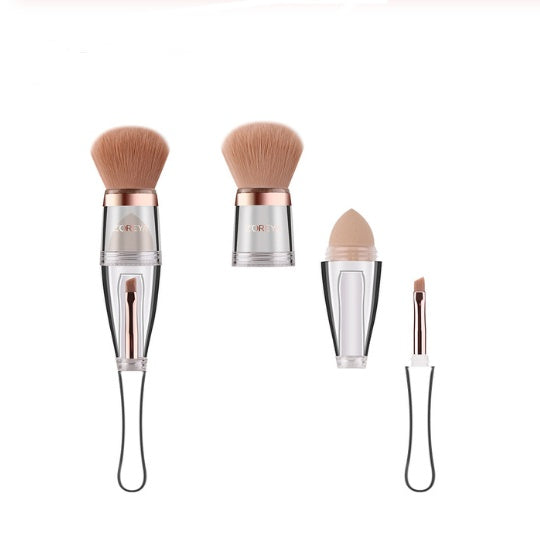 3 in 1 Synthetic Makeup Brush for Beauty