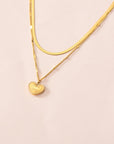 Pendant of Luxury Love Necklace Gold