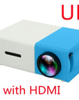 Portable Projector 3D Hd Led Home Theater Cinema HDMI-compatible Usb Audio Projector Yg300 Mini Projector