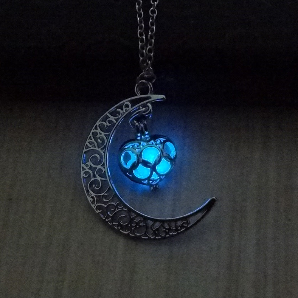 Blue Glowing Necklace