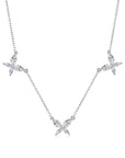 S925 Sterling Silver Butterfly Necklacein White Background