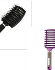 Hairbrush Anti Klit Brushy Haarborstel Women Detangler Hair Brush Bristle Nylon Scalp Massage  Teaser Hair Brush Comb