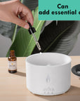 New Creative Ultrasonic Essential Oil Humidifier Volcano Aromatherapy Machine Spray Jellyfish Air Flame Humidifier Diffuser