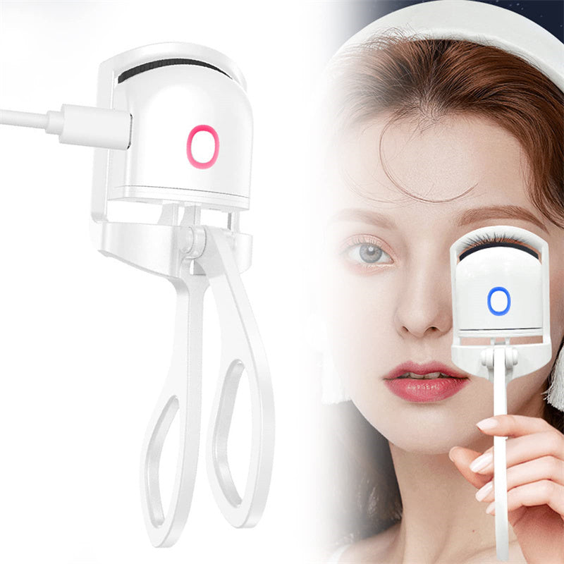 Electric Temperature Control Mini Eyelash Curler with girls image