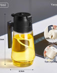 470ML Olive Oil Sprayer Dispenser For Cooking BBQ 2 In 1 Glass Oil Vinegar Soy Sauce Spray Kitchen Oil Bottle For Air Fryer