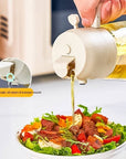 470ML Olive Oil Sprayer Dispenser For Cooking BBQ 2 In 1 Glass Oil Vinegar Soy Sauce Spray Kitchen Oil Bottle For Air Fryer