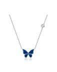 Color-changed Enchanted Butterfly Necklace in white background