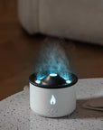 New Creative Ultrasonic Essential Oil Humidifier Volcano Aromatherapy Machine Spray Jellyfish Air Flame Humidifier Diffuser