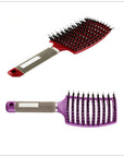 Hairbrush Anti Klit Brushy Haarborstel Women Detangler Hair Brush Bristle Nylon Scalp Massage  Teaser Hair Brush Comb