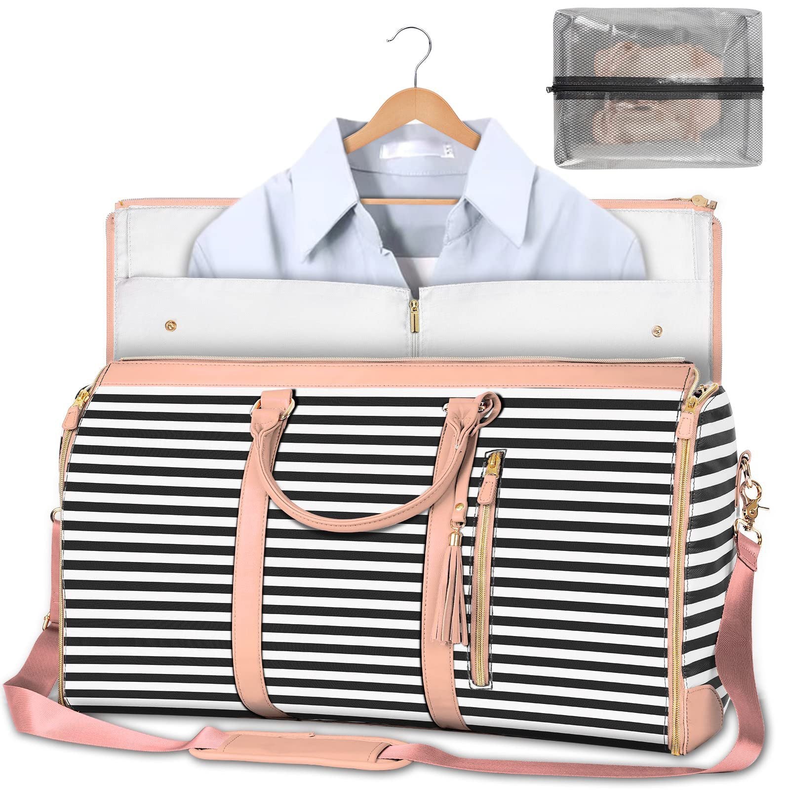 Large Capacity Travel Duffle Bag Women&#39;s Handbag Folding Suit Bag Waterproof Clothes Totes