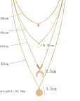 Multi-layer Moon Necklace Detailed Information