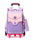 Primary School Student Trolley Schoolbag Detachable Backpack