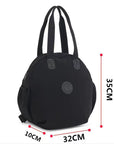 Black Round Bags Women Fashion Large Capacity Multifunctional Backpack Shoulder Bag Handbag