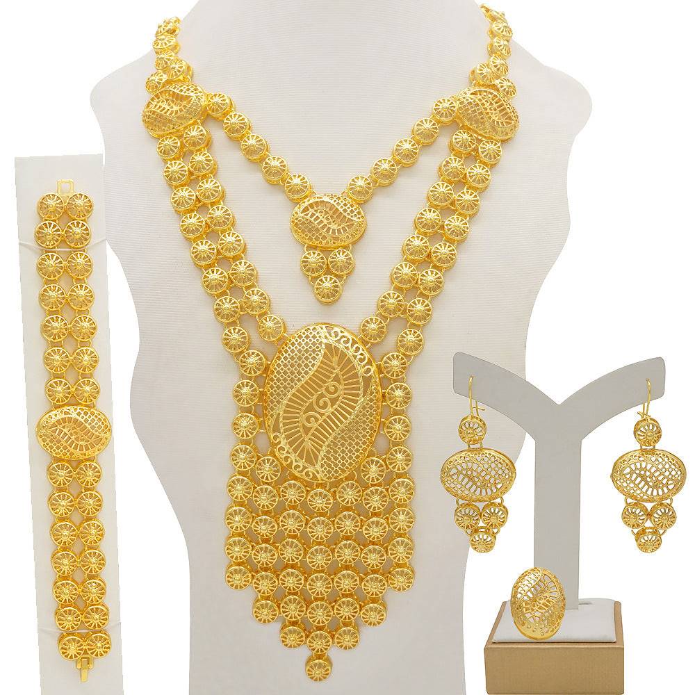 24K Gold Plated Banquet Necklace Suit