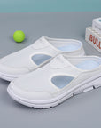 White colored Mesh Shoes Summer Sports Slippers for Women Men