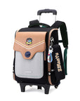 Primary School Student Trolley Schoolbag Detachable Backpack