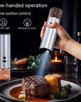 Electric Food Corn Soybean Salt And Pepper Grinder Mill Machine Rechargeable Electric Pepper And Salt Grinder Set With LED Kitchen Gadgets