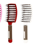 Hairbrush Anti Klit Brushy Haarborstel Women Detangler Hair Brush Bristle Nylon Scalp Massage  Teaser Hair Brush Comb