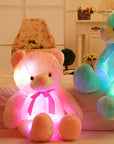 Creative Light Up LED Teddy Bear Stuffed Animals Plush Toy Colorful Glowing Gift For Kids Pillow