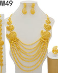 24K Gold Plated Banquet Necklace Suit