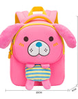 New Korean Cartoon Schoolbag For Kindergarten 1-3-6 Years Old Anti-lost