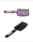 Hairbrush Anti Klit Brushy Haarborstel Women Detangler Hair Brush Bristle Nylon Scalp Massage  Teaser Hair Brush Comb