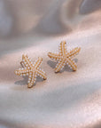 Pineapple Starfish Pearl Earrings