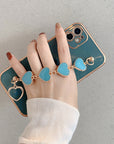 Luxury Electroplating Love Chain Wrist Bracelet Mobile Phone Case